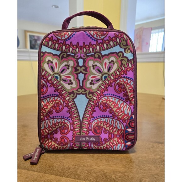 Vera Bradley Handbags - Vera Bradley Lighten Up Lunch Bag Box Resort Medallion Pink Floral Paisley